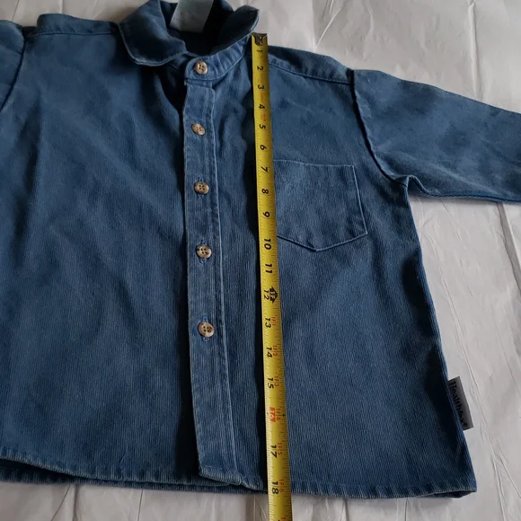HEALTHTEX New NWOT Boys Button Shirt Ribbed Cotton Long Sleeves 4T - Picture 14 of 17